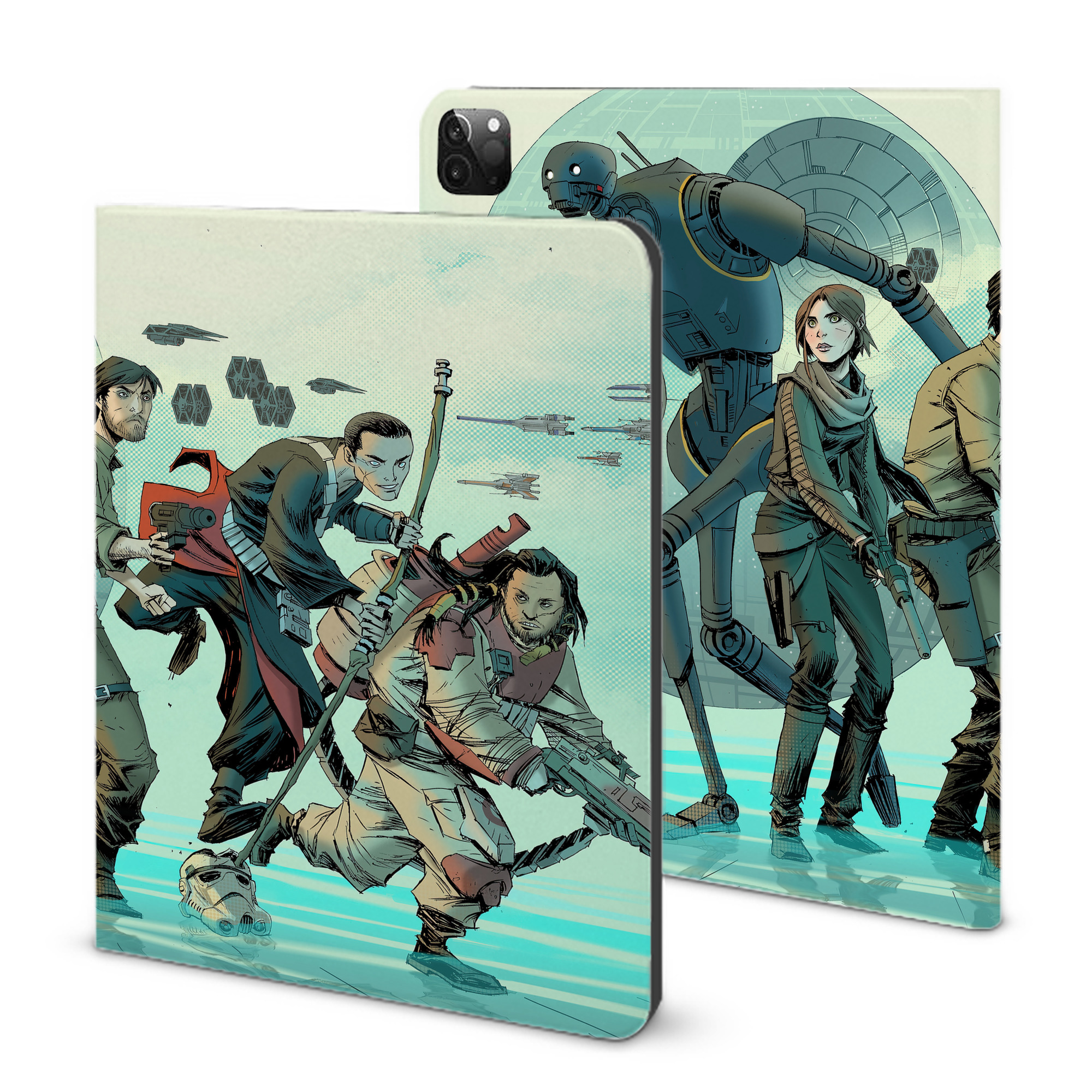 （画像用） スター・ウォーズ Star Wars IPadケース ペンホルダー付き ブックスタイルデザイン